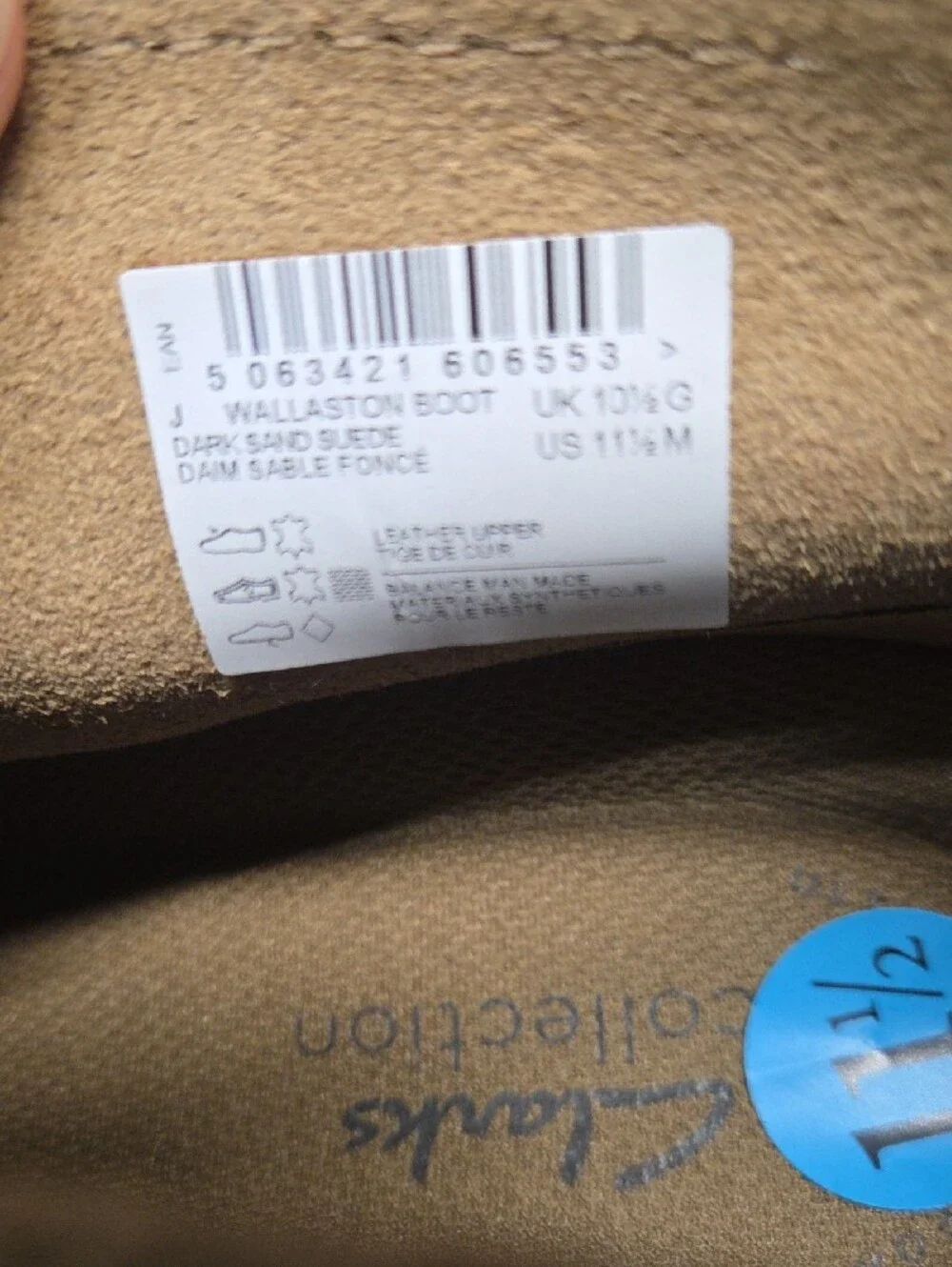 Clarks Men's Chukka Boots in Tan Suede Size 11.5